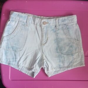 Old Navy bleach dyed jean shorts